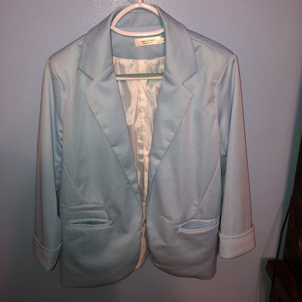 Light blue women’s blazer